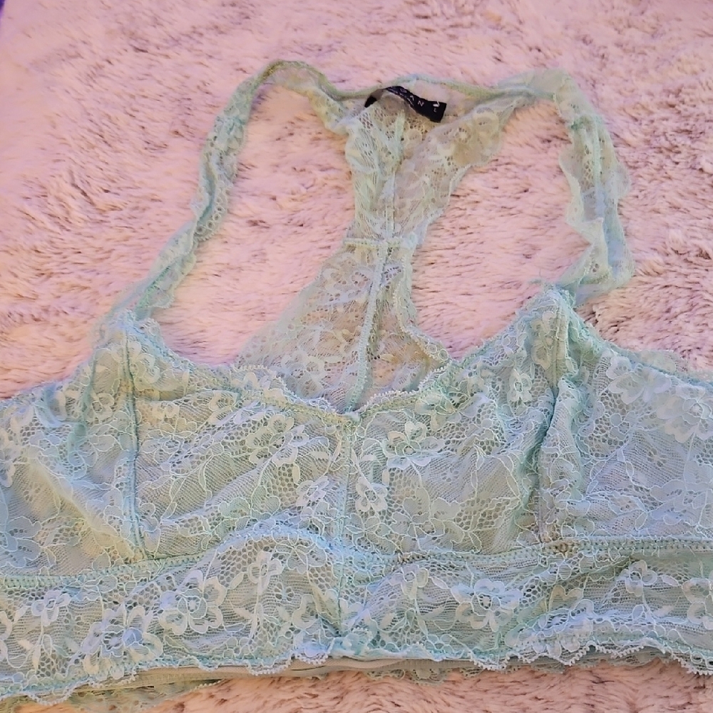 Lace Bralette in Light Blue